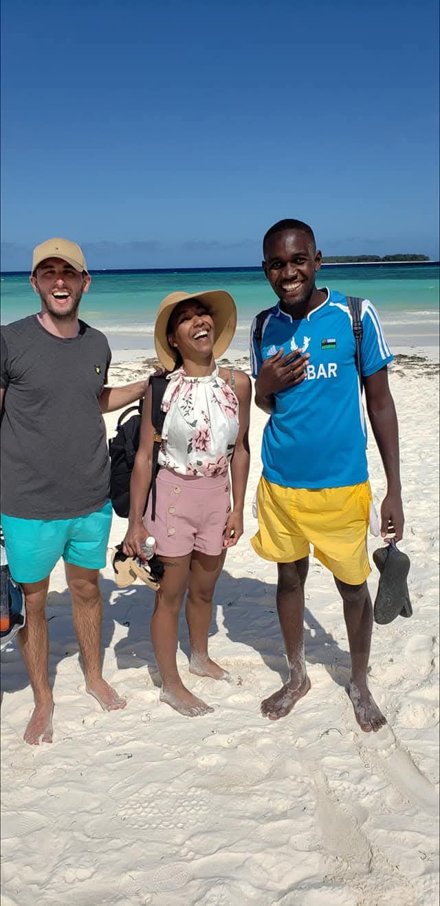 Making friends with our local guides
